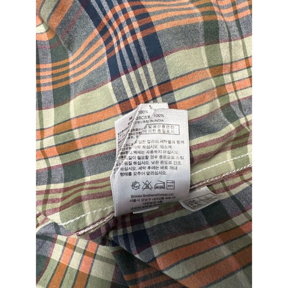 Brooks Brothers 346 The Original Polo Shirt Short Sleeve Button Down Shirt Sz L - Picture 10 of 11